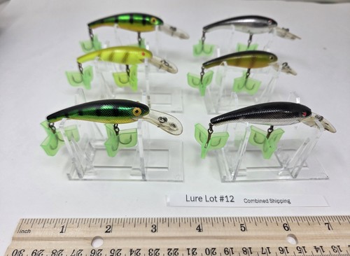 Lure Lot #12 Vintage CORDELL WALLY DIVER Crankbait Xtra Deep & 7-10 Rattle x6 - 第 1/10 張圖片