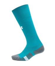 Under Armour UA Soccer Over-The-Calf Socks, Adult LG Performance, Teal Open Item