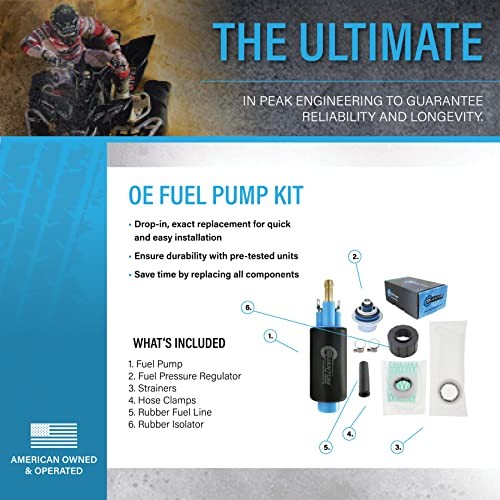 Pompa Di Benzina QFS HFP-361-U Per Arctic Cat 550/700/1000 TRV E Thundercat (2006-2010) – Sostituto Silenzioso E Compatibile Con E85
