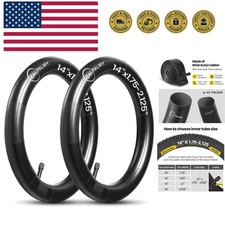 12"/14"/16"/18"/20"/22"/24"/26"/28" Kids Bike Inner Tubes 2 Pack, Width Fit 1...