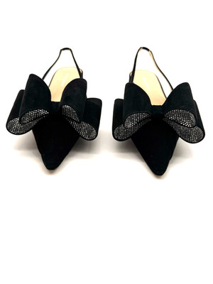 AUTH Mach & Mach Le Cadeau Pointed Toe Slingback Flat Size 8 US