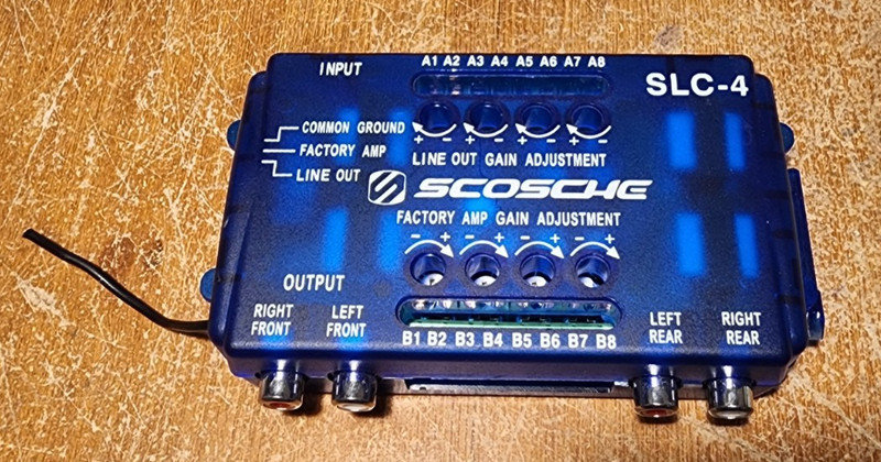 Scosche SLC4 Line Output Converter/OEM Premium Amplifier 4 Channel
