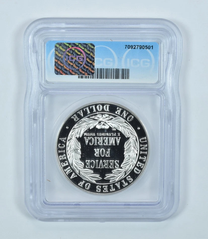 1996-S Community Service Commemorative Silver Dollar PR70 DCAM ICG *1831 - Image 2 of 4