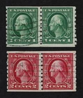 CKStamps: US Stamps Collection Scott#412 413 1c 2c Washington Used