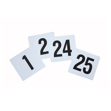 Winco TBN25 Plastic Table Number Set 125