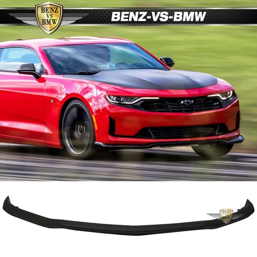 For 16-24 Chevy Camaro SS V8 OE Style Front Bumper Spoiler Lip Matte Black