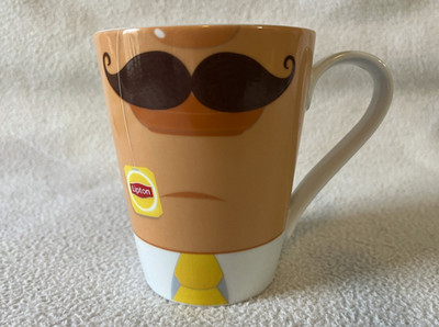 Lipton Tea Promotional Coffee Cup Mug Made in Egypt by Fathi Mahmoud Porcelain