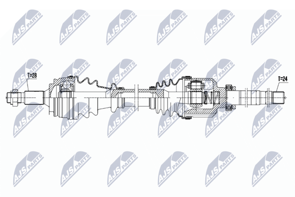 Nty Antriebswelle NPW-PE-079 FüR CitroËN Peugeot Toyota-image