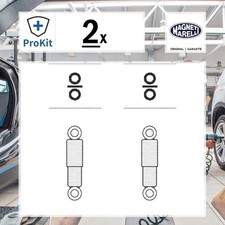 2x ORIGINAL® Magneti Marelli Stoßdämpfer Hinten für Peugeot 205 II 205 I