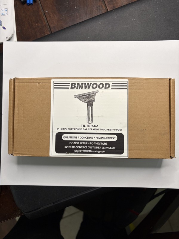 6"  Tool Rest with 1" Diameter 4" Total Length Stem, Wood Lathe Heavy Duty round