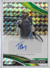 2025 Topps Chrome Tennis Jordan Thompson Geometric Refractor Auto Autograph