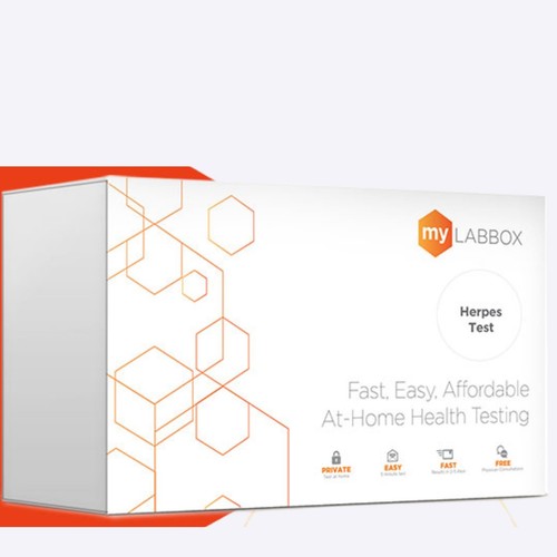 Herpes STD Test Kit at Home for Women & Men - HSV-2 Antibody Screening - Bloo...