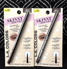  2pk LA COLORS MEDIUM BROWN C69110 SKINNY BRO...