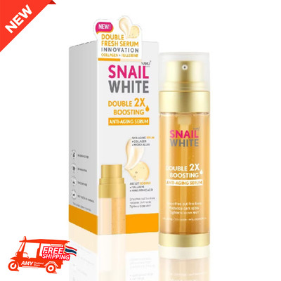 SNAIL WHITE Double Boosting Anti-Aging Serum Brightening Collagen Firming 80ml