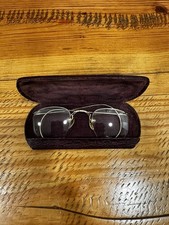 ANTIQUE RIMLESS EYE GLASSES 1/10 12K GF FANCY NICE LOOK RARE