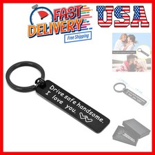 Drive Safe Keychain I Need You Here With Me Gifts for Husband Dad Boyfriend