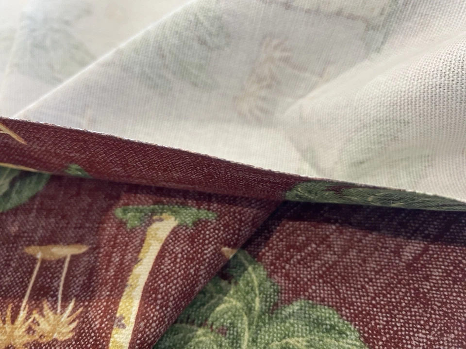 38 Yards Hawaiian Tropical Palm Tree Cotton Fabric Washed - Image 4 of 4