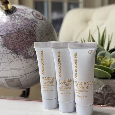 3 x GOLDFADEN MD Radiance Repair Daily Serum 0.34oz Travel = 1oz Full Size $95