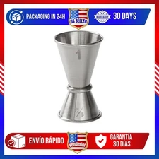 American Metalcraft JG1 Japanese Jigger Stainless Steel 1/2oz x 1oz Pack of 12