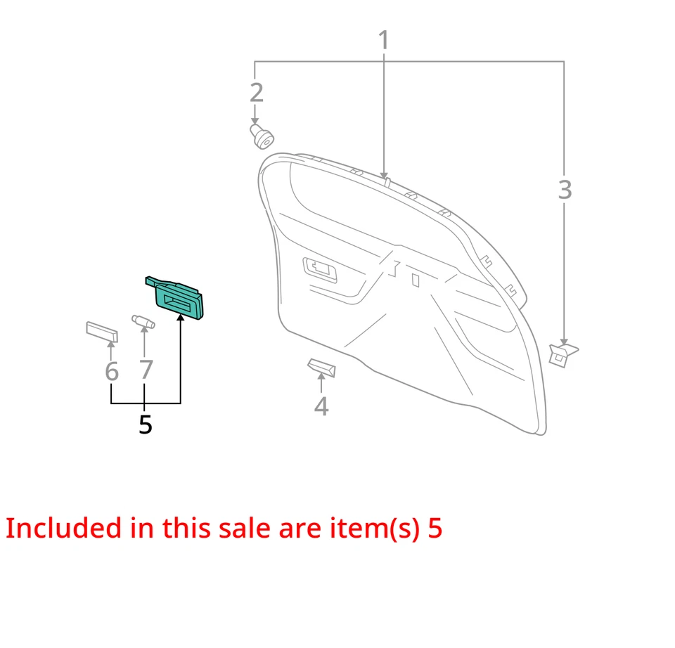 LÁMPARA CADILLAC SRX 2004-2006 L/PUERTA CTSY 25754966 - NUEVA OEM 25754966 Foto 2 de 3