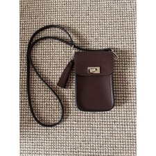 Brown Vegan Leather Womens ID/Document Holder...