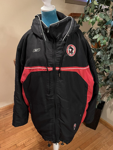 Vintage Reebok Wilkes Barre Scranton Penguins AHL Hockey Zip Front Jacket XL