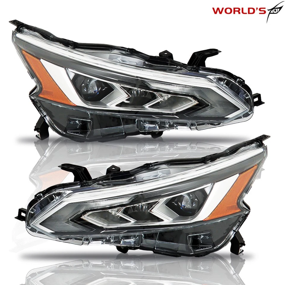 Faro LED para Nissan Altima 2019 2020 2021 2022 conductor y pasajero diestro diestro Foto 3 de 4