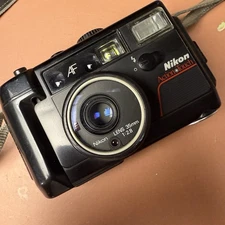 Nikon Action Touch AF 35mm Film Camera Waterproof F2.8 WORKS