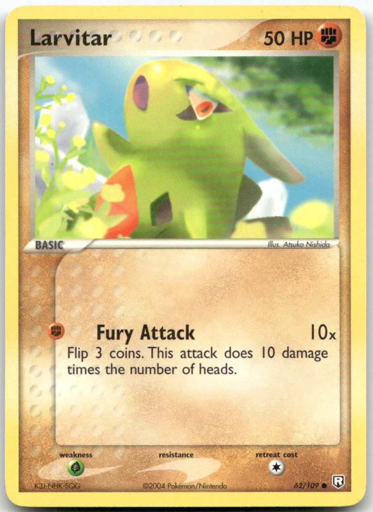 Larvitar 62/109 Common Team Rocket Returns Pokemon NM/M