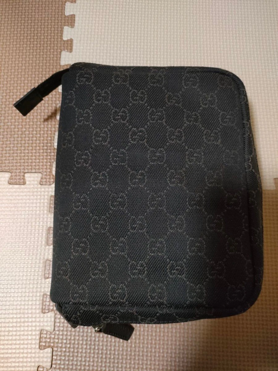 Sac fourre tout pliable GUCCI inutilisé avec sac de rangement marron foncé 017