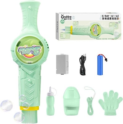Fog Bubble Machine, Rechargeable Automatic Electric Smoke Bubble Machine, Magic 