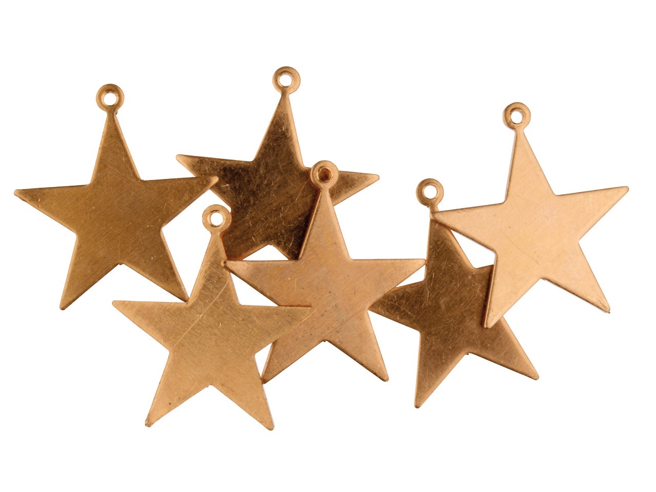 Copper Blanks Small Star Pack Of 6 16.5mm For Jewellery Making Metal Stamping