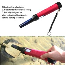 Underwater Metal Detector Waterproof Diving Pin-pointer Red Finder IP68