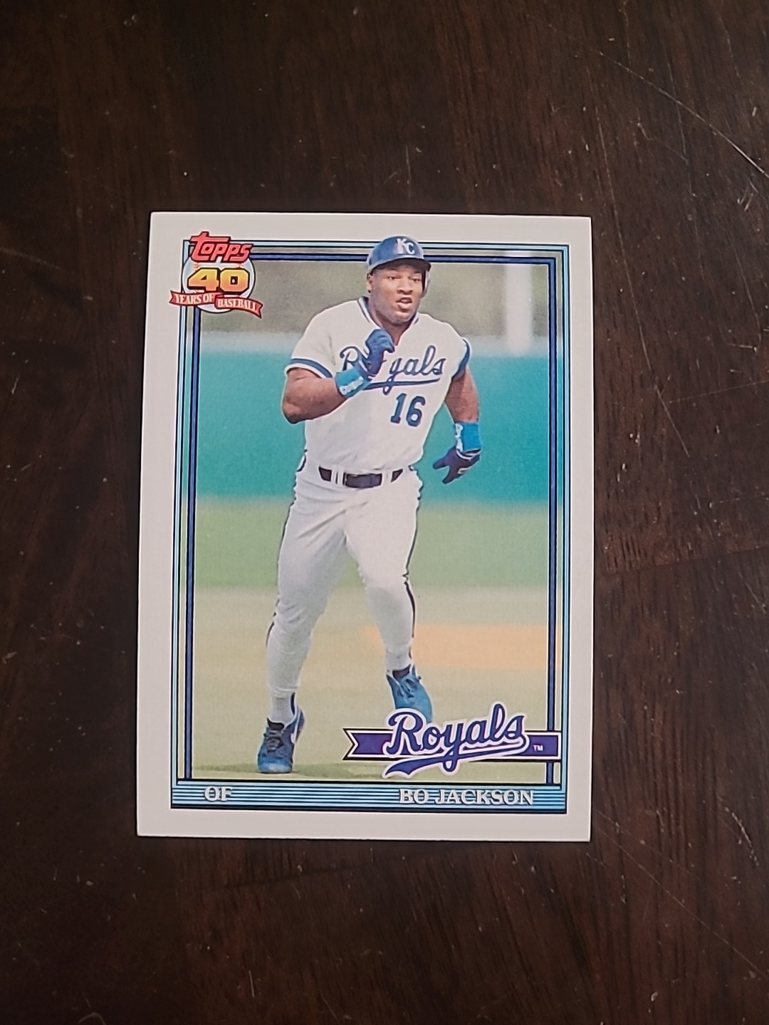 1991 Topps Bo Jackson #600 Kansas City Royals