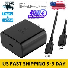 45w USB-C Type Super Fast Wall Charger 6FT Cable for Samsung Galaxy S24 S23 S22