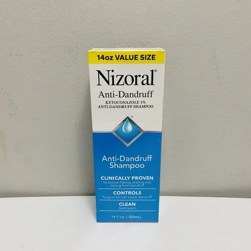 Nizoral Anti-Dandruff Shampoo 14oz/400ml Clean Fresh Scent New/Sealed
