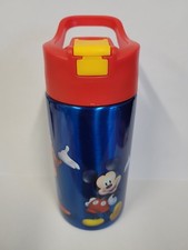 Water Bottle - Disney Mickey and Friends Blue Mouse Stainless Steel 14oz NEW