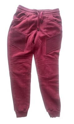Pierre Balmain Mens Burgundy Jogger Pants 36 100% Cotton small SM S