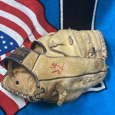 Rare Vintage National No 460 Baseball Glove Cowhide Leather Rawhide Mit LHT