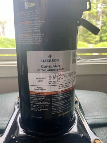 Emerson Copeland Scroll ZP31K5E-PFV-800 Compressor 230V 1-Phase