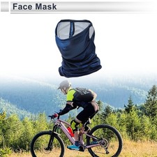 Half Pack UV Face Shield Polyester Dot Sun Protection Breathable Sapphire Blue