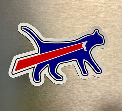Premium Vinyl MAGNET- Bills Symbol Cat Buffalo Bills Fan MAGNET - Great Gift!