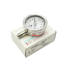 ASHCROFT D83LFSS2502LA010 Industrial Pressure Gauge, 30 psui, 2.5", 1/4" NPT