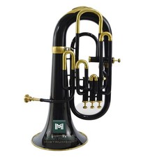 Euphonium 4 Valve Brass Instrument Bb Euphonium with Mouthpiece  Case.
