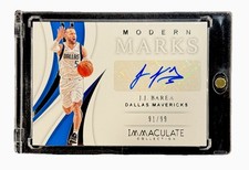 J.J. Barea 2018-19 Panini Immaculate Modern Marks Mavericks Auto /99 #MM-JJB