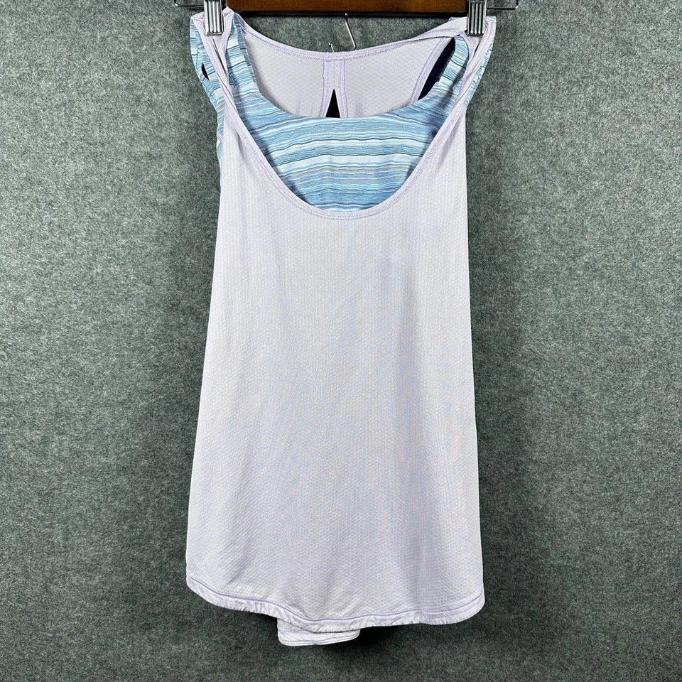Lululemon Ready & Go Tank Lila/Onda Twist Lila Kayak Azul Talla 4 Foto 3 de 4