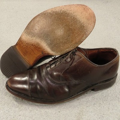 Allen Edmonds Shoes Mens 9.5 EEE Park Avenue Mahogany Cap Toe Leather Oxford 3E