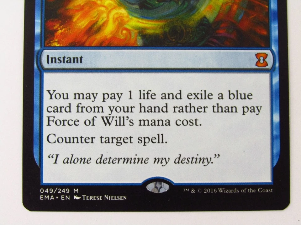 Magic The Gathering Force of Will Card 049249 EMA EN Trading Card Used - Image 4 of 4