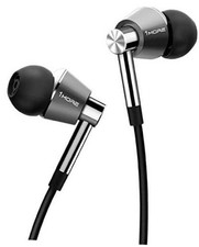 Triple Driver In-Ear Earphones Hi-Res Headphones with High Resolution, Silver