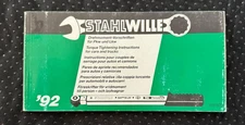 1992 Stahl Wille Torque Tightening Spanner Tools Motor Car Truck Lorry Book